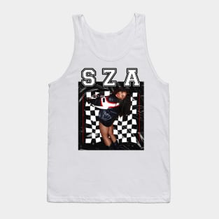 SZA - Vintage - Black/White/Red Tank Top